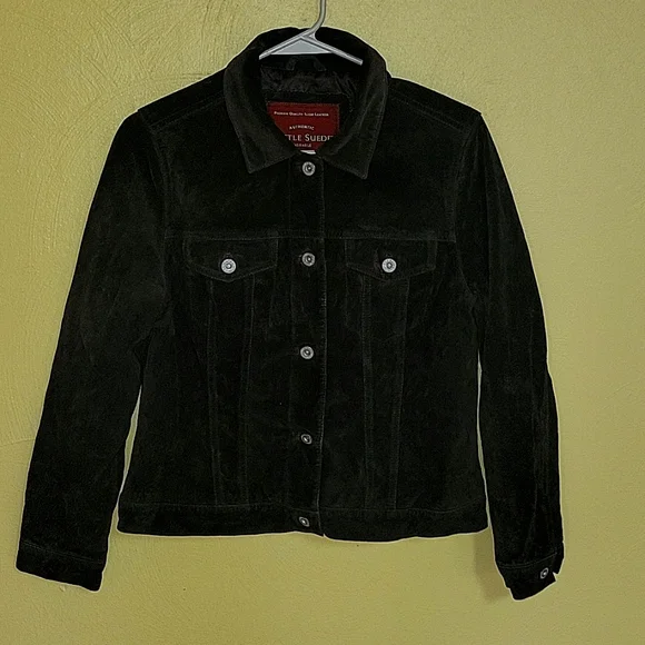 Brown suede jacket by Eddie Bauer - Picture 1 of 3